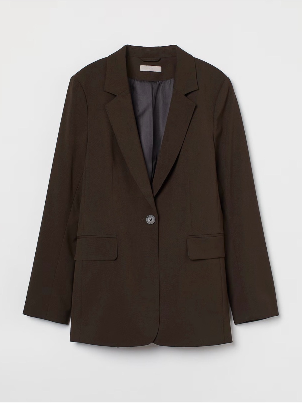 H&M Dark Olive Single-Button Blazer